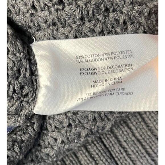 GAP Women's Textured Sweater Gray XXL 2XL Boxy Lagenlook Chunky Knit - Picture 9 of 11